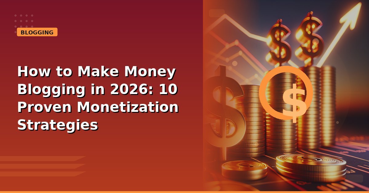 Read more about the article How to Make Money Blogging in 2026: 10 Proven Monetization Strategies